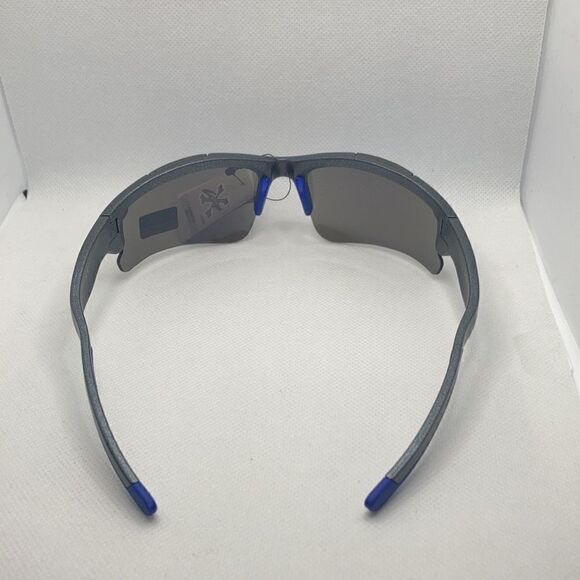 X-Loop Mens Sport Wrap Around Semi Rimless Mirrored Lens Sunglasses - Picture 4 of 4